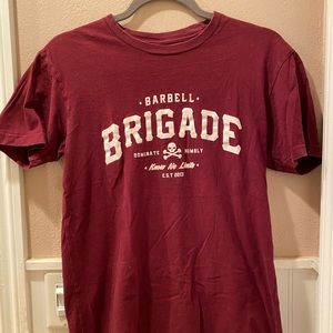 Barbell Brigade Maroon Tee